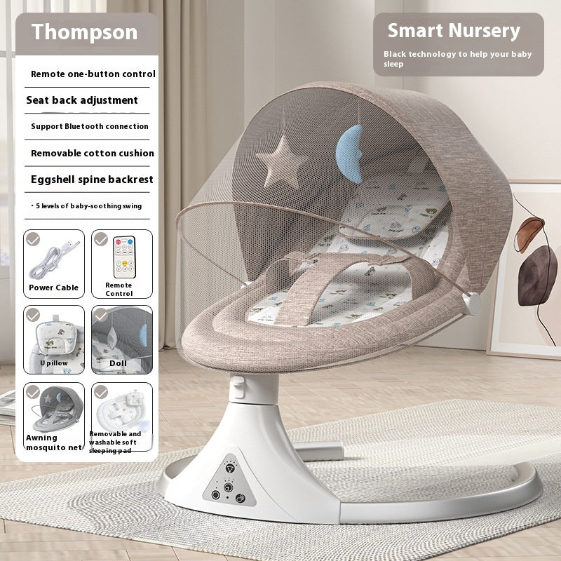 Babymoon Smart Electric Baby Swing - Remote Control Bluetooth Music