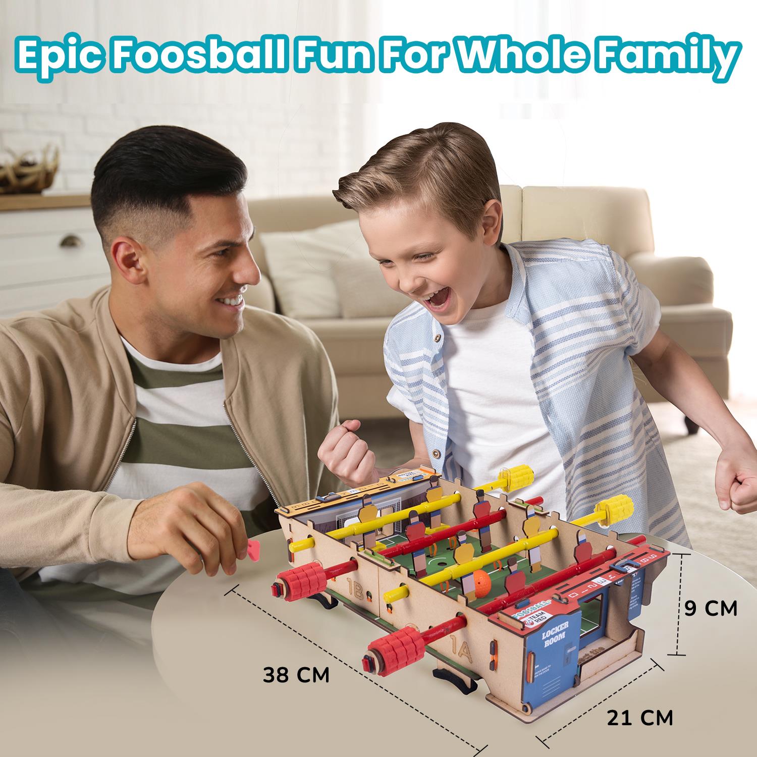 Smartivity Foosball | Build-It-Yourself Multiplayer STEAM Board Game