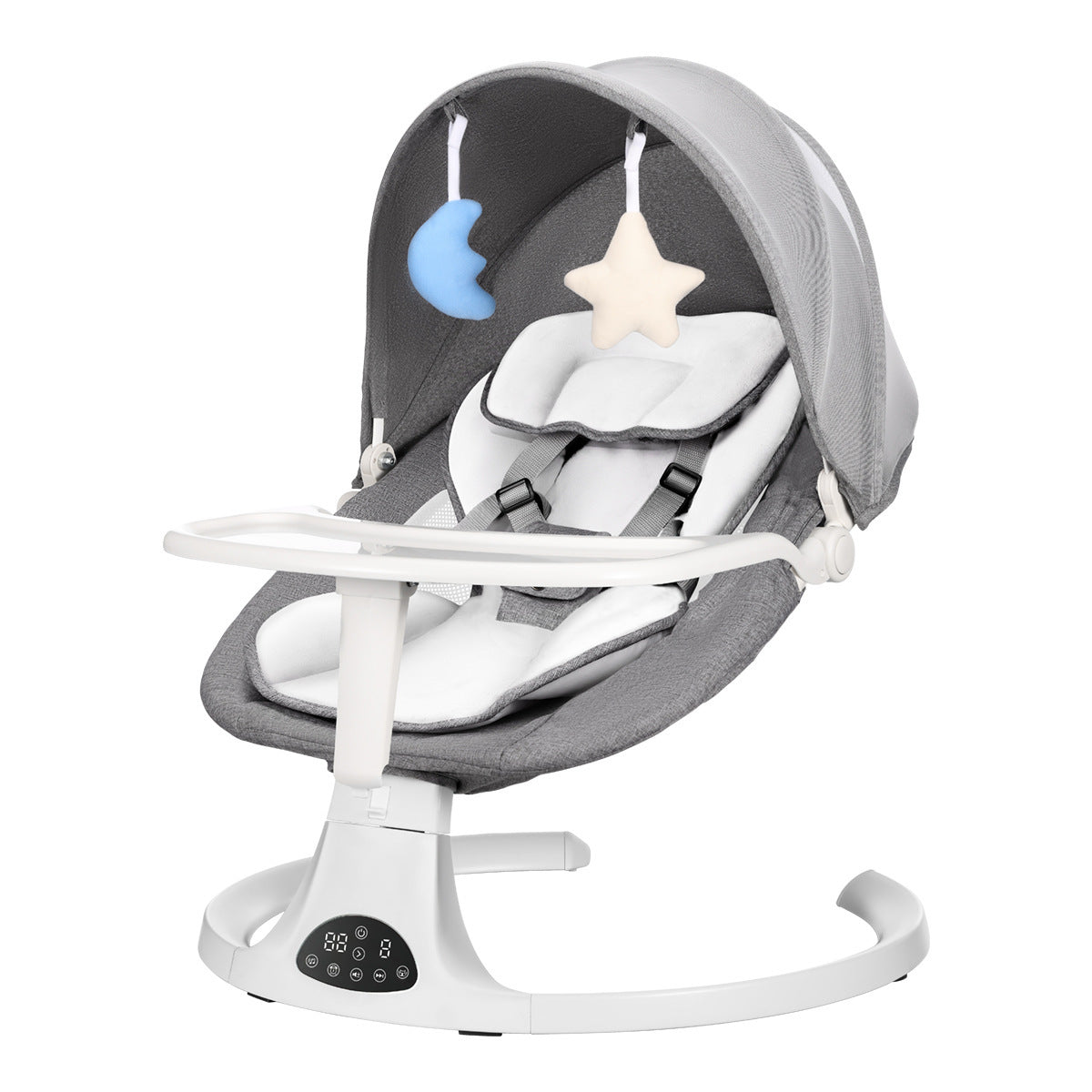 KiddNest Baby Rocker Steel Frame Reclining Chair - Foldable Infant