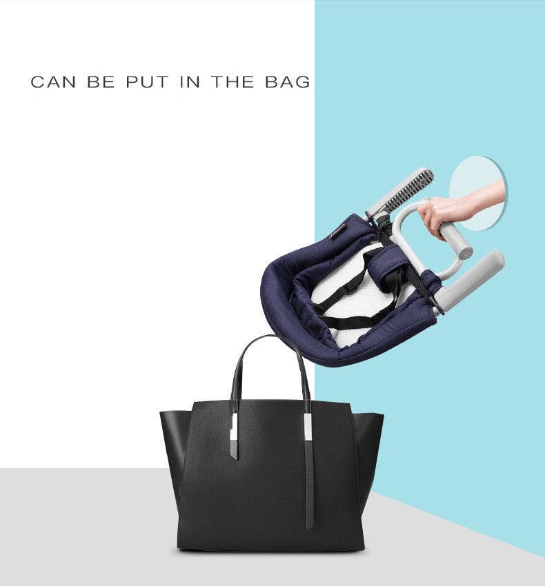 Soffla Lightweight Foldable Travel High Chair - Portable Baby Dining Seat