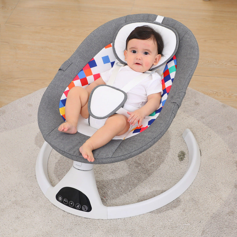 Komfoty Electric Baby Rocker - Auto Swing, Music, Recline Settings