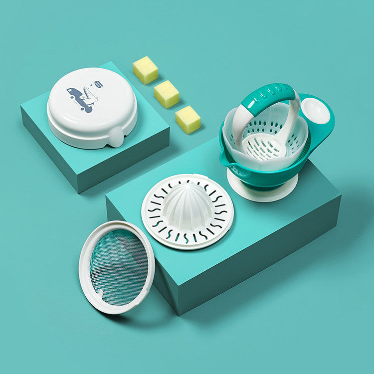 Grindz Baby Food Mill Set - BPA-Free Masher & Bowl for Weaning