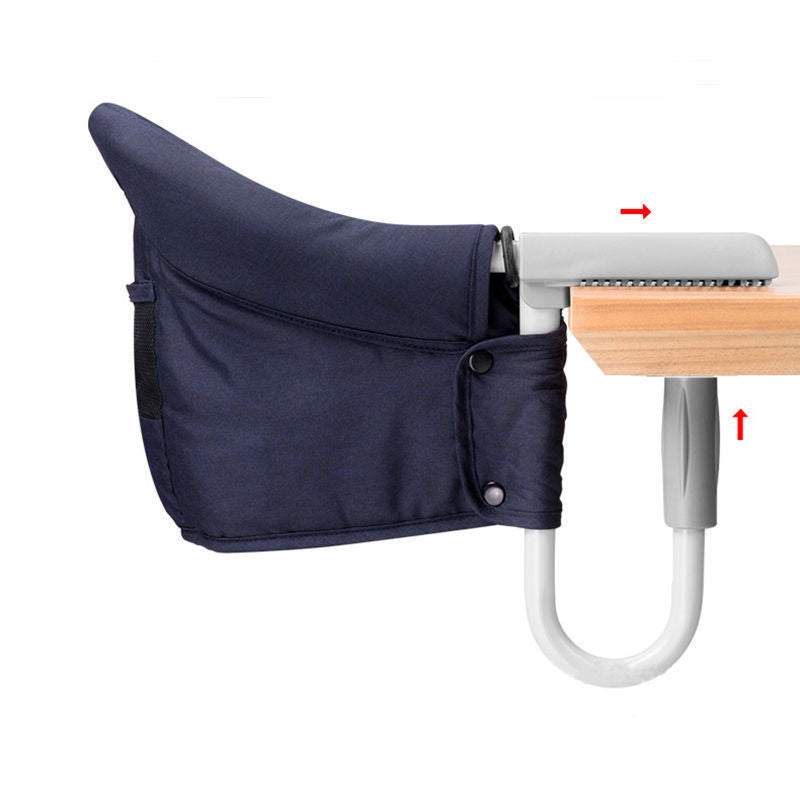 Foldable Baby High Chair - Portable Table Side Feeding Seat