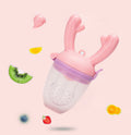 Baby Fruit Feeder Silicone Bite Bag – BPA-Free Piglet & Deer