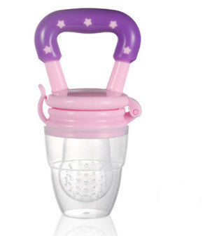 Baby Fruit Feeder - BPA-Free Silicone Teether with Safety Lock