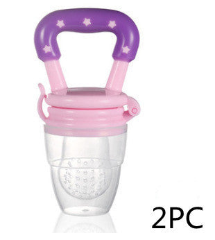 Baby Fruit Feeder - BPA-Free Silicone Teether with Safety Lock