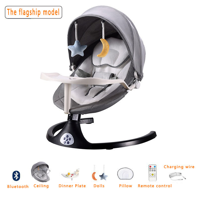 Electric Baby Rocker Chair - Adjustable Reclining Bouncer Seat