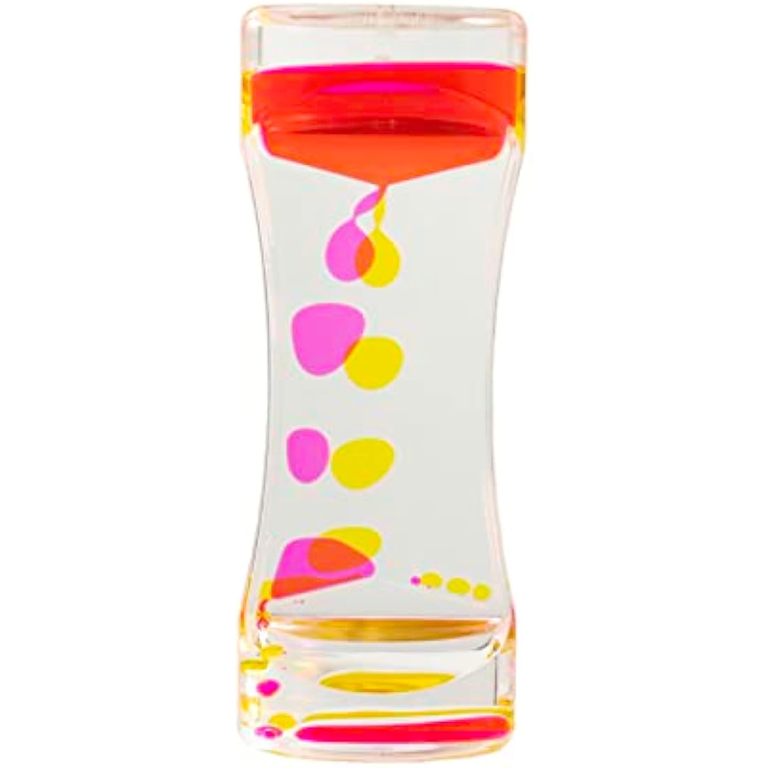 Liquid Sensory Timer for Autism, Needs, ADHD, Stress Relief, Anxiety. Autism Toy and Special Needs Fidget. Choice of Colour. (Yellow & Pink)