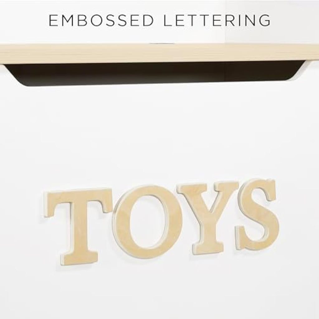 Le Toy Van - Kids Toy Box for Kids Toys White Wooden - Storage Box with Lid for Toddler Toys - Wooden Toy Chest - Age 3 Years +