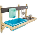 TP Toys, Early Fun Mud Kitchen Playhouse Accessory, Bolt on Mud Kitchen Attachement for a Playhouse, Includes Water Butt, Splash Tub, Pans, Mixing Whisk, Messy Play, 31 x 55 x 56 cm
