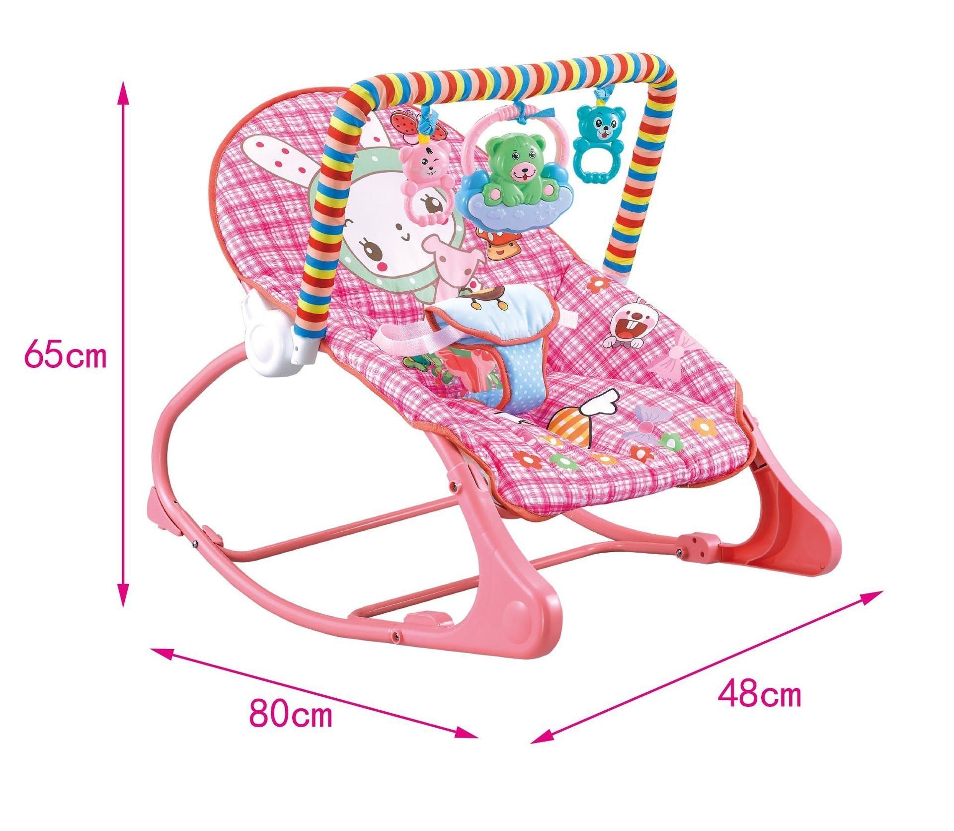 Portable Foldable Baby Rocking Chair Bassinet with Mosquito Net
