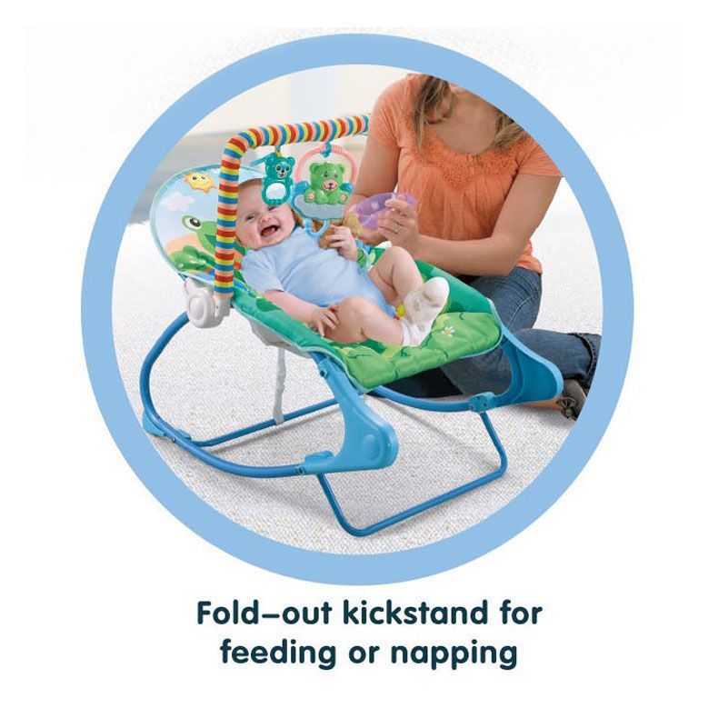 Portable Foldable Baby Rocking Chair Bassinet with Mosquito Net