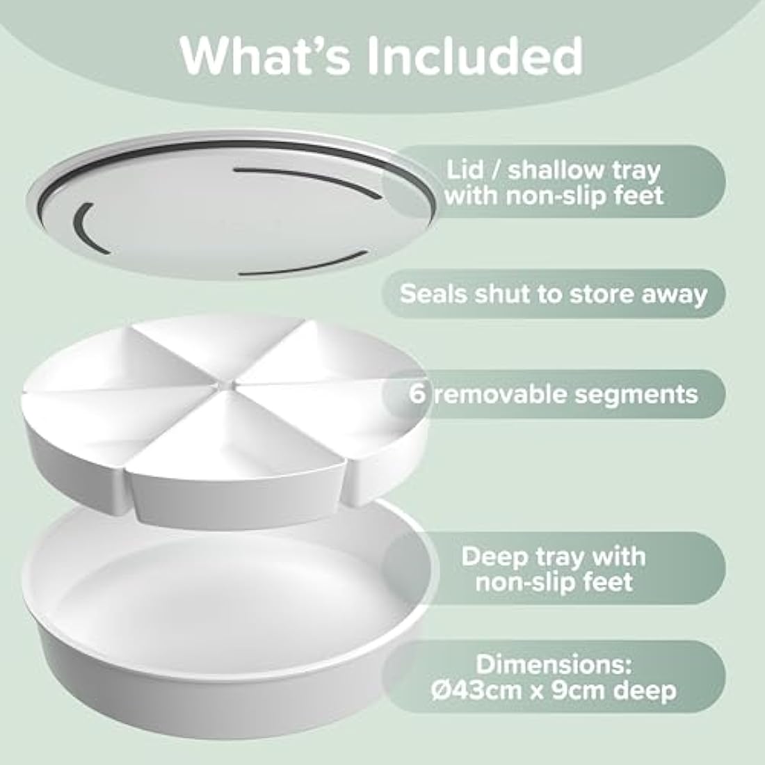 Inspire My Play Play Tray - Tuff Tray with Lid - Messy Play Tray for Toddler - Kids Sensory Play Trays - Developmental Sensory Toys for Disabled Children - Perfect for Water and Sand Play