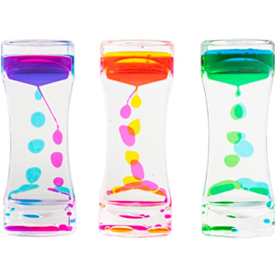 Liquid Sensory Timer for Autism, Needs, ADHD, Stress Relief, Anxiety. Autism Toy and Special Needs Fidget. Choice of Colour. (Yellow & Pink)