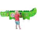SPARK & WOW Crocodile Activity Wall Panels - Ages 18m Plus - Montessori Sensory Wall Toy - 11 Activities - Busy Board - Toddler Room Decor