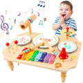 XIAPIA Kids Drum Kit, Baby Drum Musical Instruments Toys for 1 Year Old, Toddler Drum Set with Xylophone for Kids, Percussion Musical Instruments Toys Birthday Gifts for Children Boys and Girls