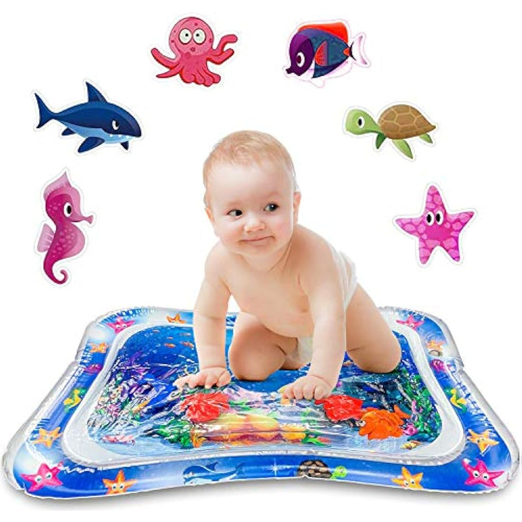 Tummy Time Mat Inflatable Water Mat Baby Play Mat Water Play Mats for Boys & Girls Sensory Toy Early Development Toys for Newborn Baby, Infants and Toddlers.