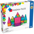 MAGNA-TILES Classic 32-Piece Magnetic Construction Set, Magnet Building Blocks, STEM Engineering Toys & Math Manipulatives, Preschool, Classroom, Playroom, Sensory Room Essentials