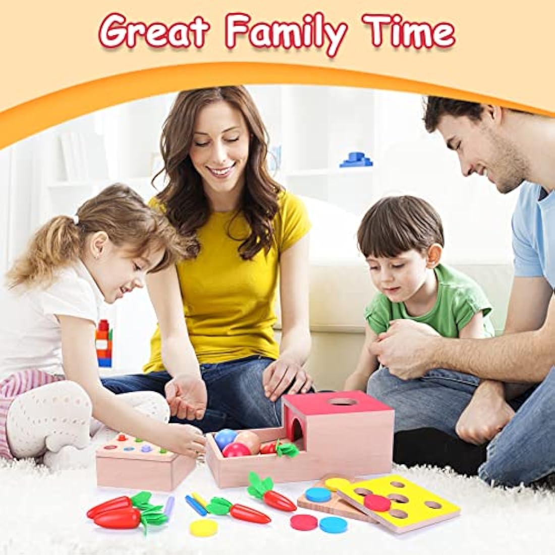 Baby Montessori Toys for 1 Year Old Boys Girls, Wooden Toys for 1 2 3 Year Olds, Baby Sensory Toys 4 in 1 Activity Cube Balls Drop Toy, Toddlers Educational Sorting Toy, Babies 1st Birthday Gifts