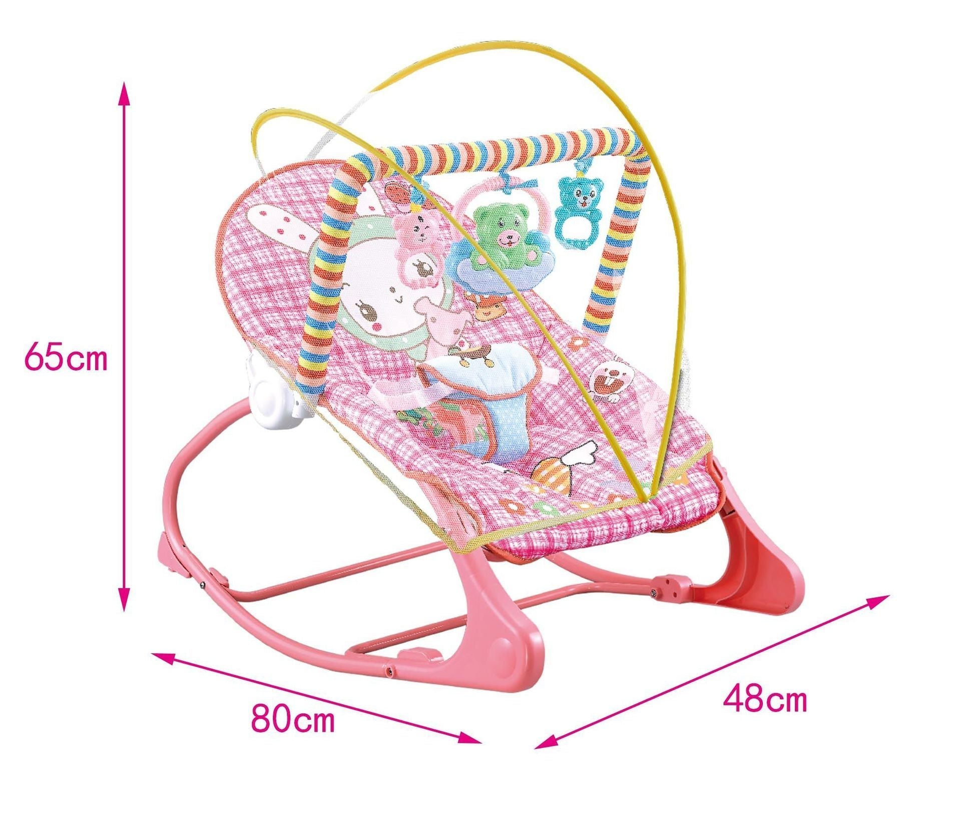 Portable Foldable Baby Rocking Chair Bassinet with Mosquito Net