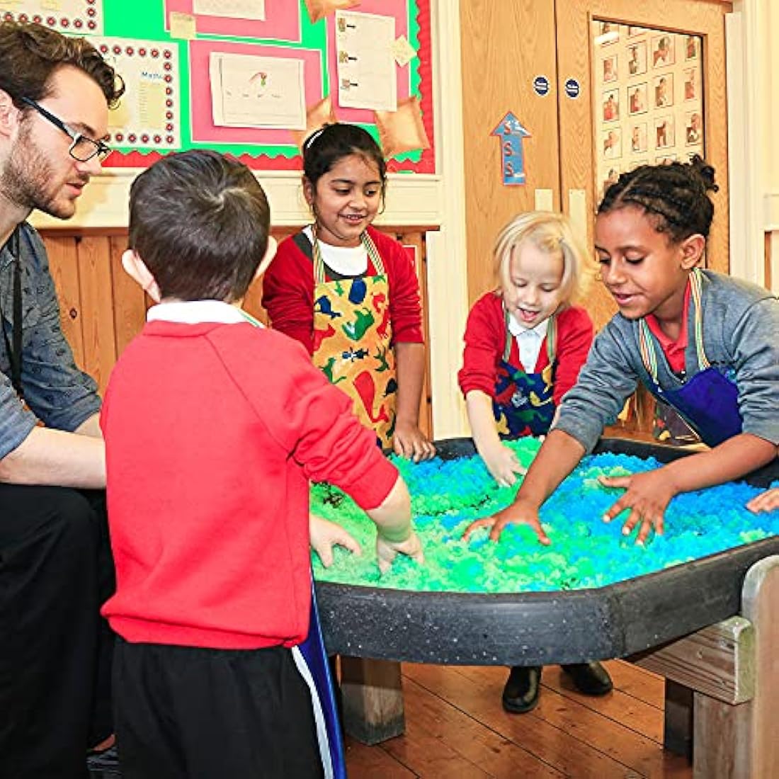 Zimpli Kids - 3 x Gelli Baff Bundle, Blue, Red & Green, Magically turns water into thick, colourful goo, Messy & Sensory Outdoor & Indoor Fun, Bath Toy for Children, Birthday Goody Bag Fillers