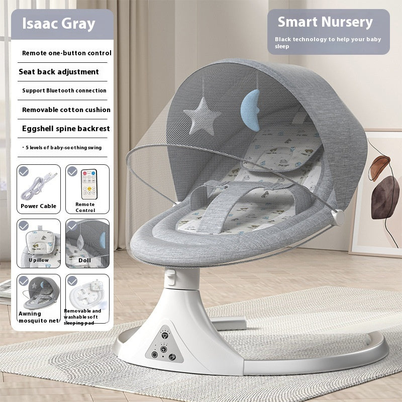 Babymoon Smart Electric Baby Swing - Remote Control Bluetooth Music
