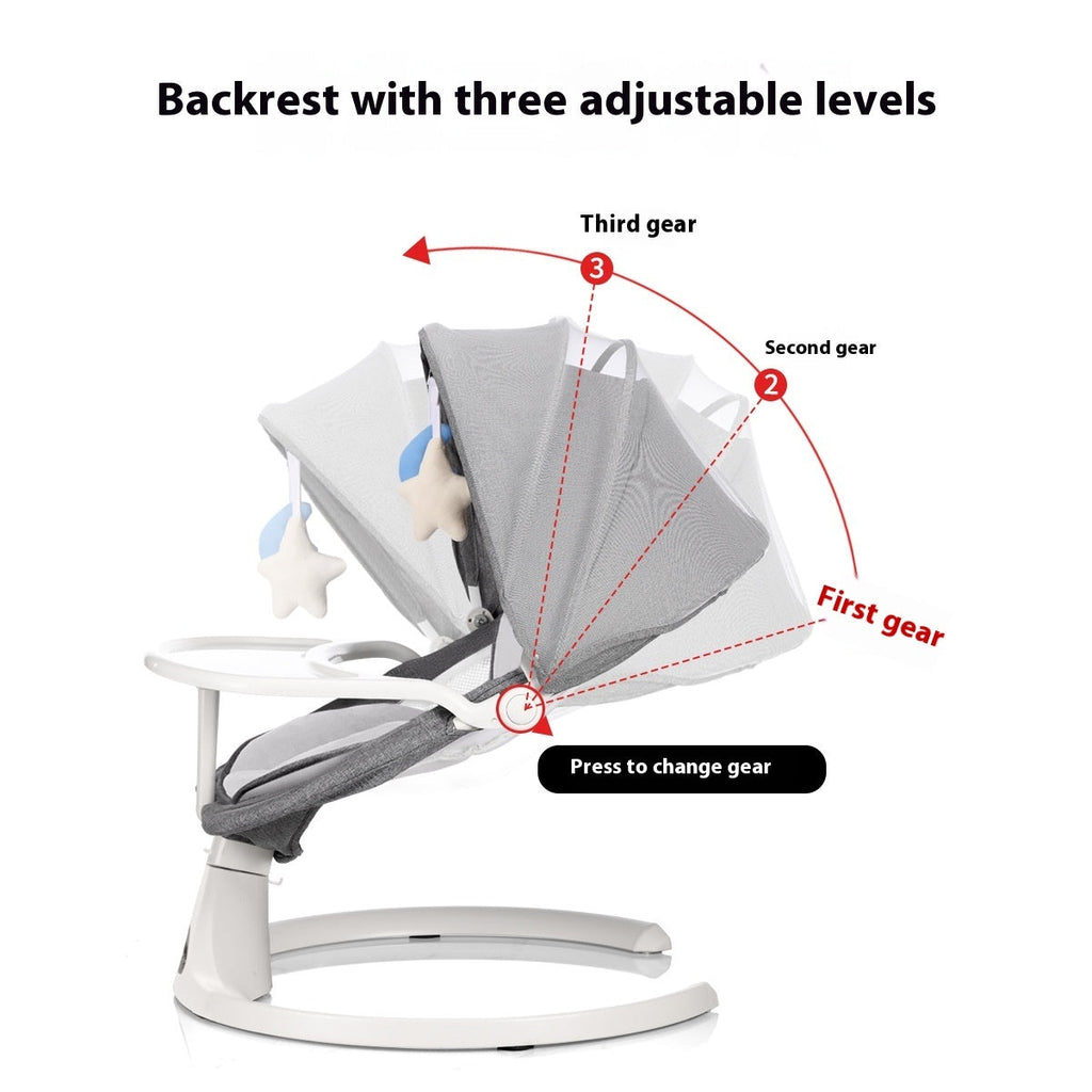 KiddNest Baby Rocker Steel Frame Reclining Chair - Foldable Infant