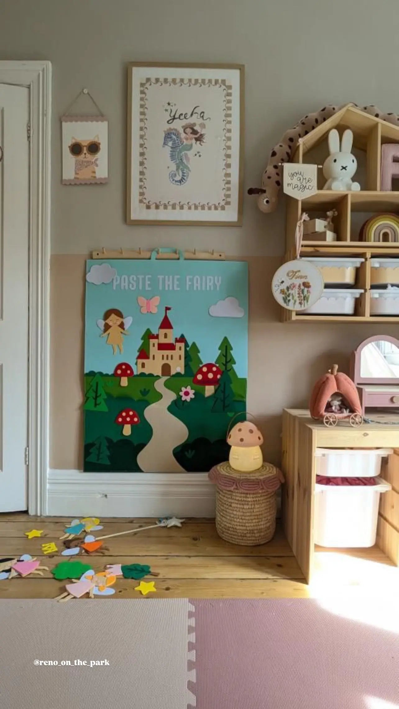 Paste The Mermaid Felt Play Board-Magical Sensory Dress up activity for kids | The Playmakers Co