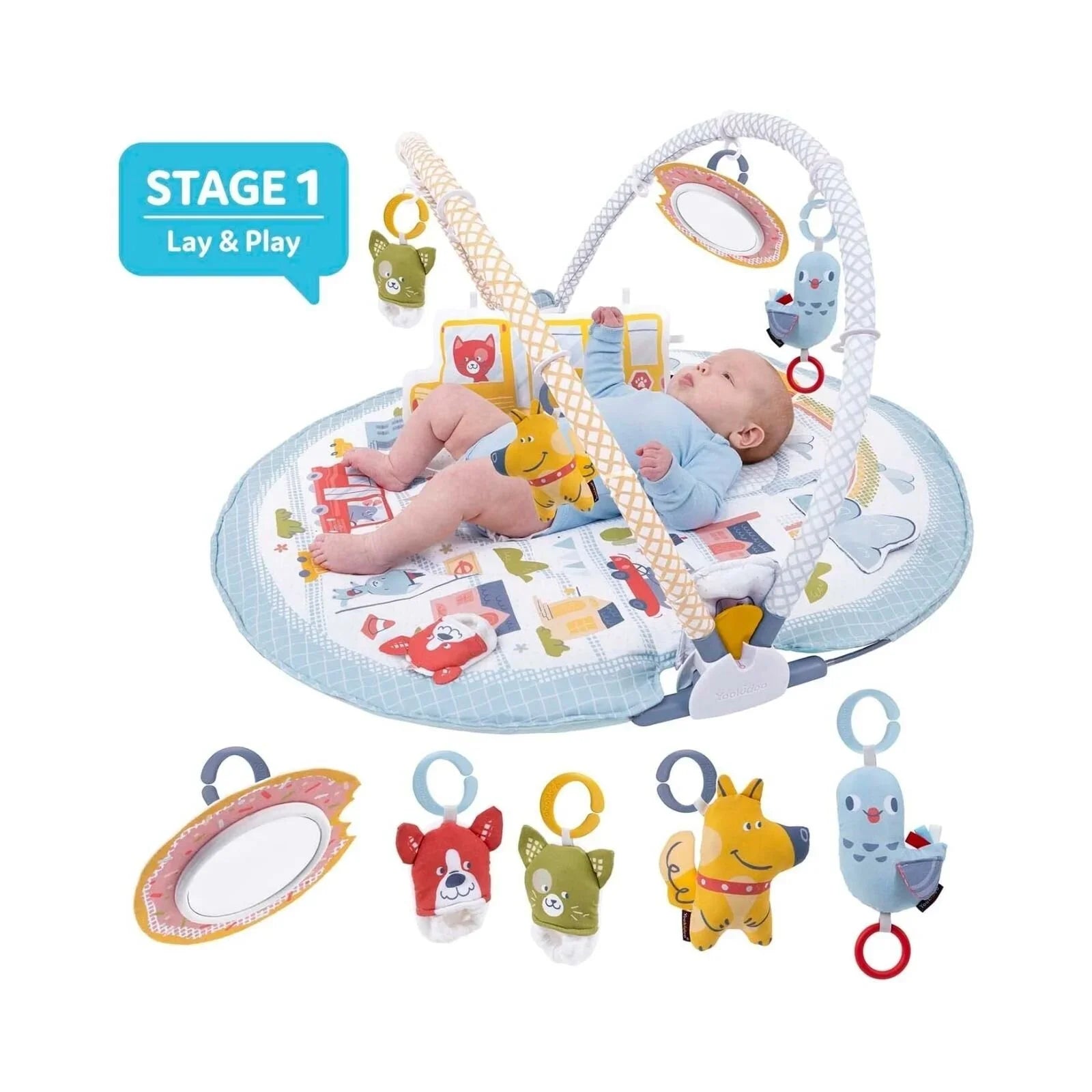 Yookidoo Urban Gymotion Lay to Sit-Up Playmat