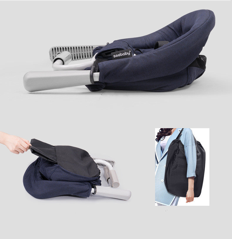 Soffla Lightweight Foldable Travel High Chair - Portable Baby Dining Seat