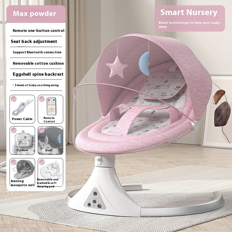 Babymoon Smart Electric Baby Swing - Remote Control Bluetooth Music