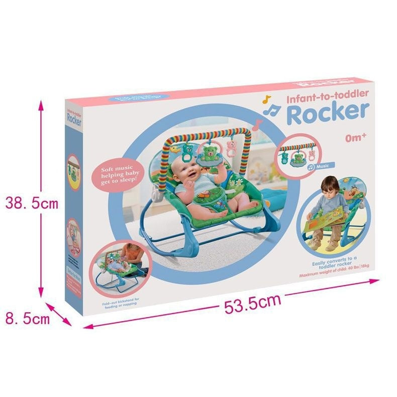 Portable Foldable Baby Rocking Chair Bassinet with Mosquito Net