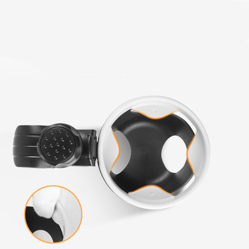 Bnuggle Universal Stroller Cup Holder - Durable ABS Black