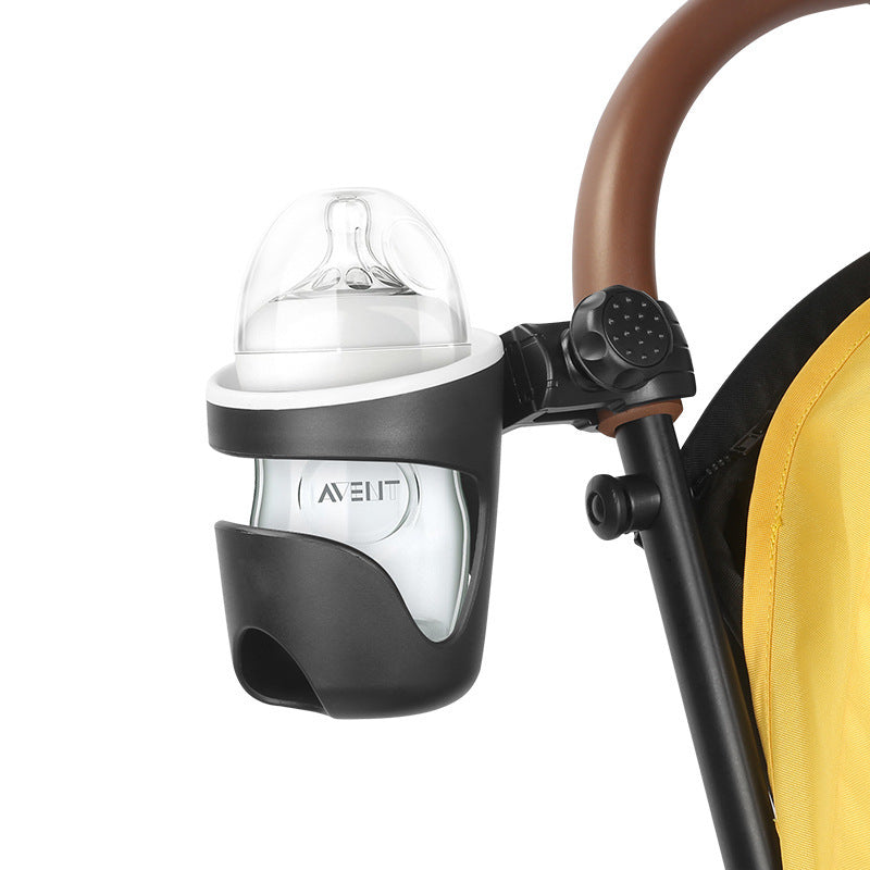 Bnuggle Universal Stroller Cup Holder - Durable ABS Black