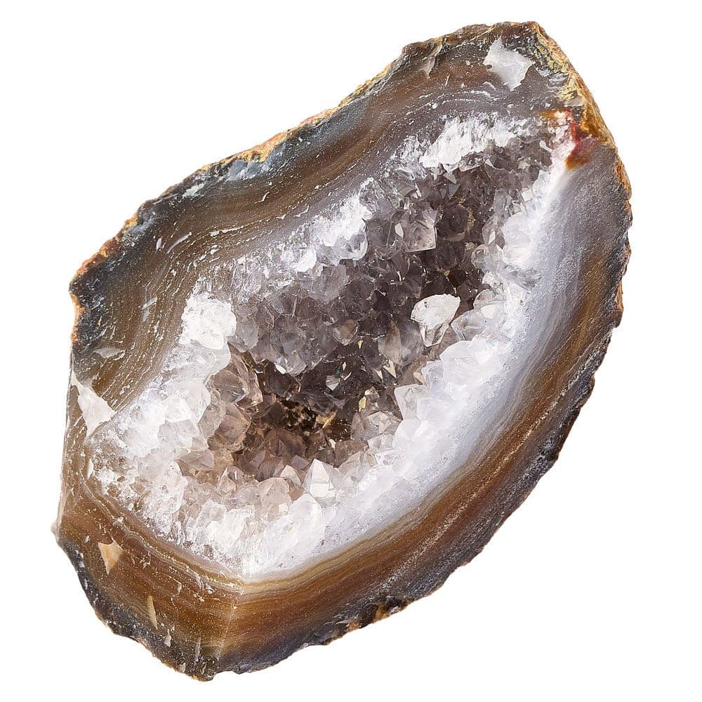 Boxed Druzy Agate Geode Collectable Crystal Naturally Coloured (SINGLE)