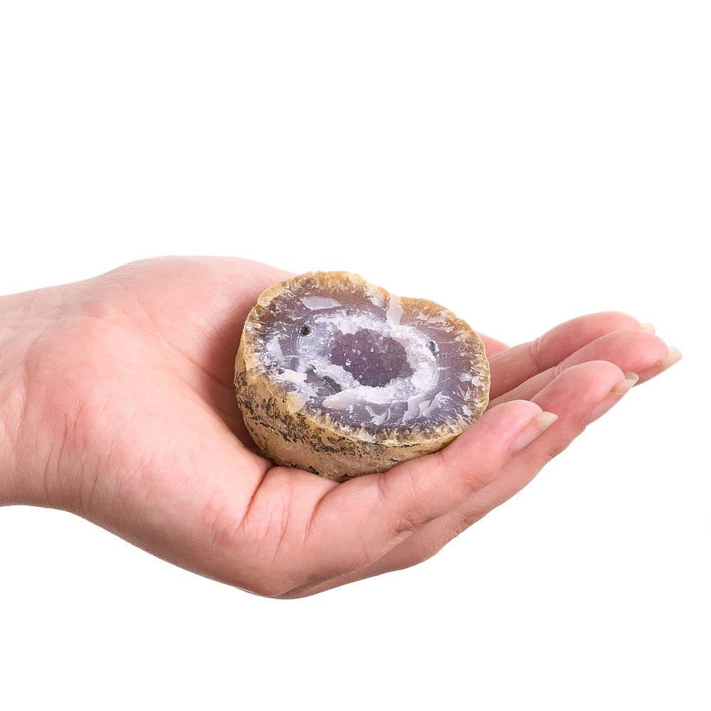 Boxed Druzy Agate Geode Collectable Crystal Naturally Coloured (SINGLE)