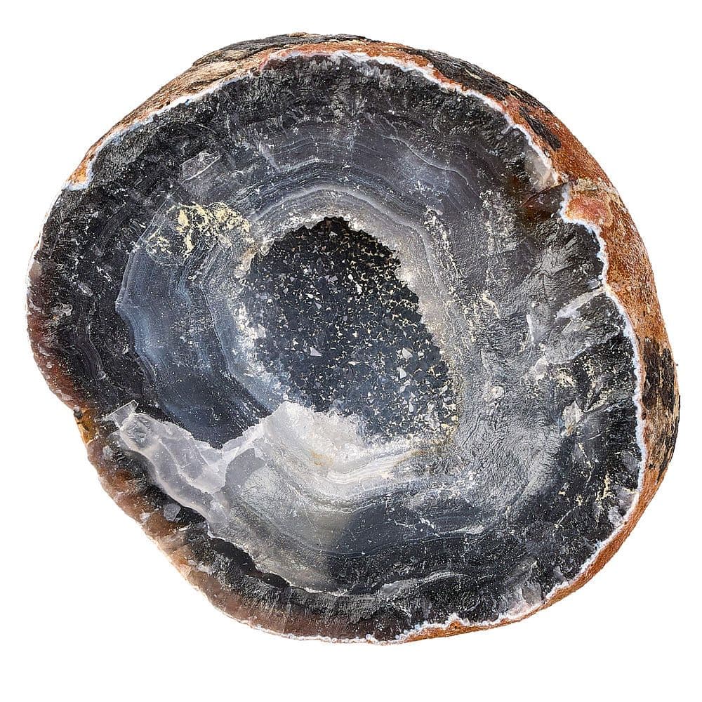 Boxed Druzy Agate Geode Collectable Crystal Naturally Coloured (SINGLE)