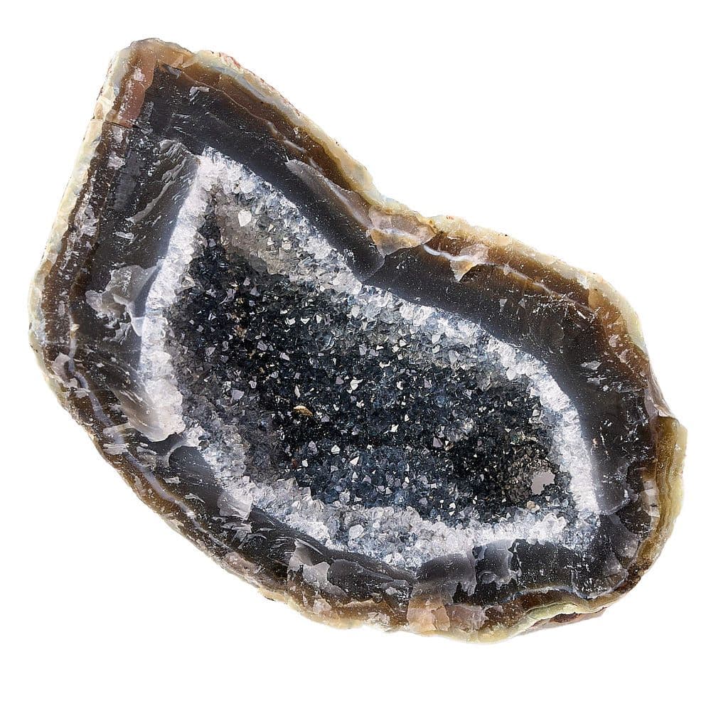 Boxed Druzy Agate Geode Collectable Crystal Naturally Coloured (SINGLE)