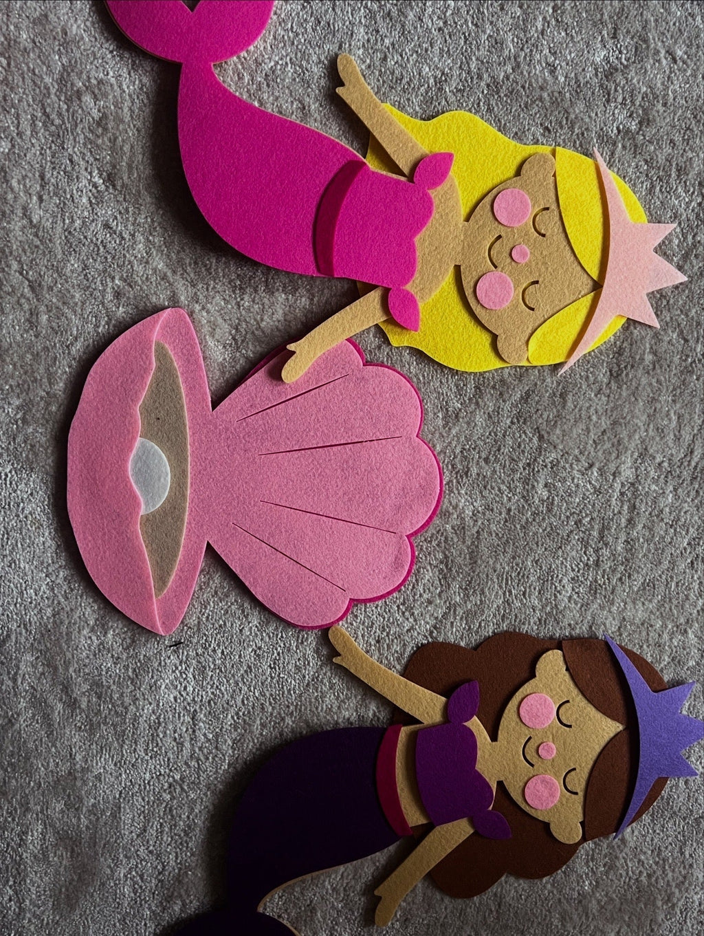 Paste The Mermaid Felt Play Board-Magical Sensory Dress up activity for kids | The Playmakers Co
