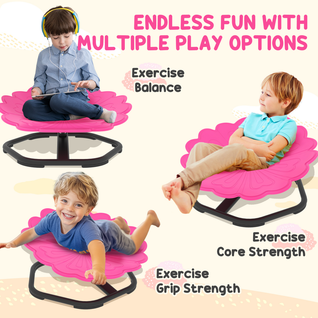 AIYAPLAY Sensory Spinning Chair, Kids Swivel Chair