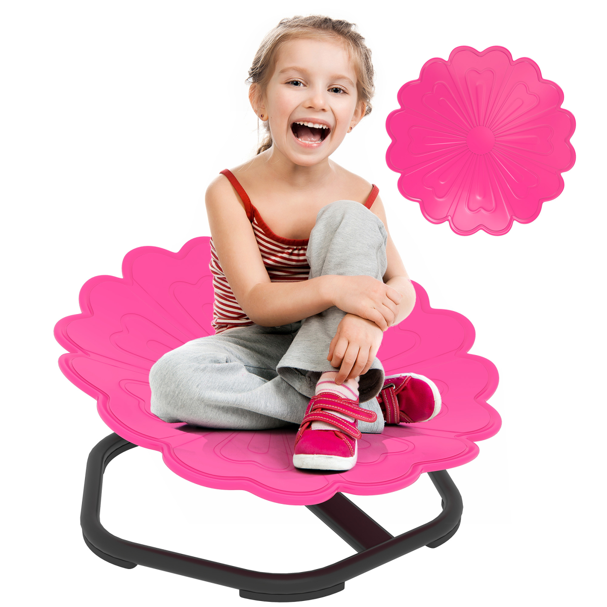 AIYAPLAY Sensory Spinning Chair, Kids Swivel Chair