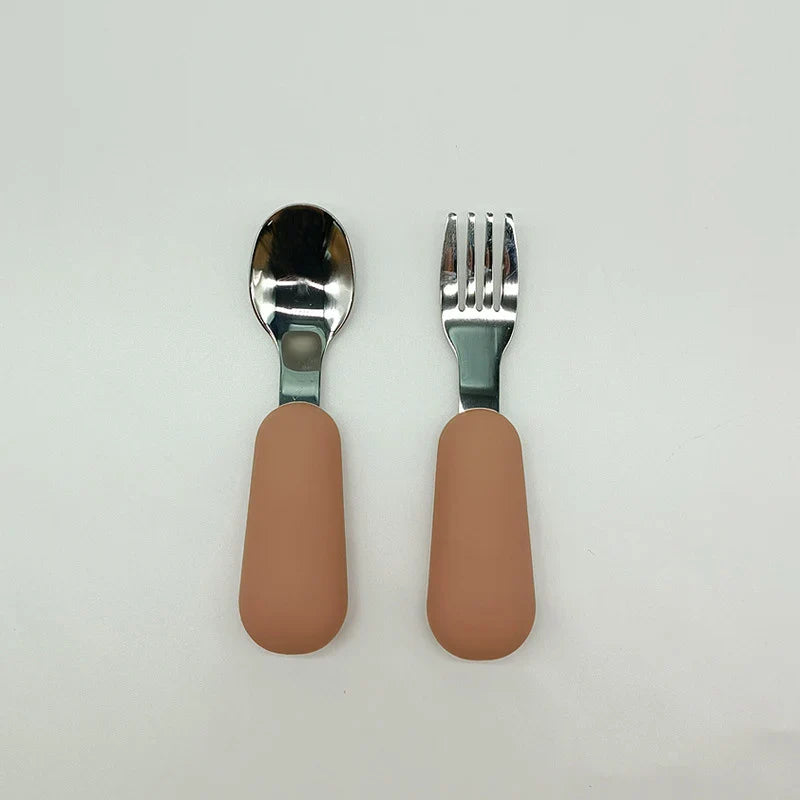 Symilo Baby Feeding Set – Stainless Steel Spoon & Fork