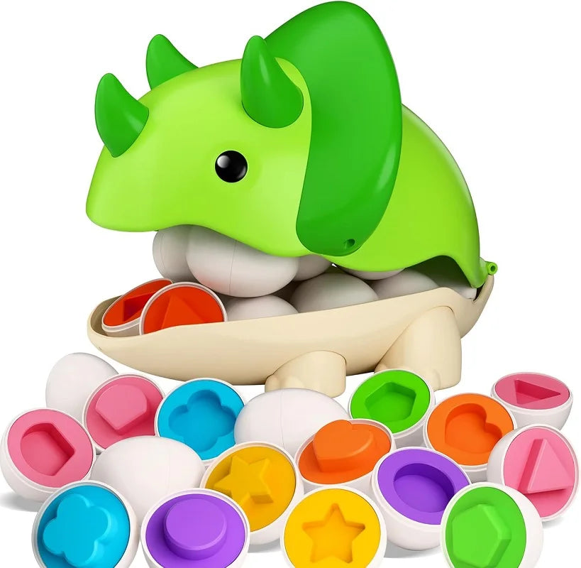 Chickamic Matching Eggs – Montessori Shape Sorter & Educational Easter Set