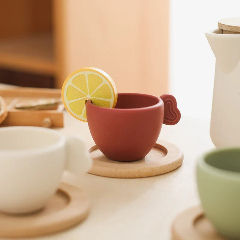 Silicone Kids Tea Set – 9-Piece Food-Grade Play Kit | BPA-Free