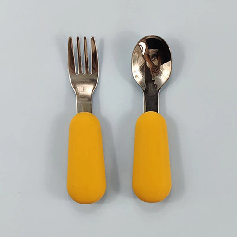 Symilo Baby Feeding Set – Stainless Steel Spoon & Fork