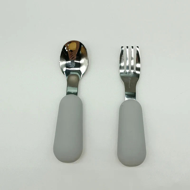 Symilo Baby Feeding Set – Stainless Steel Spoon & Fork