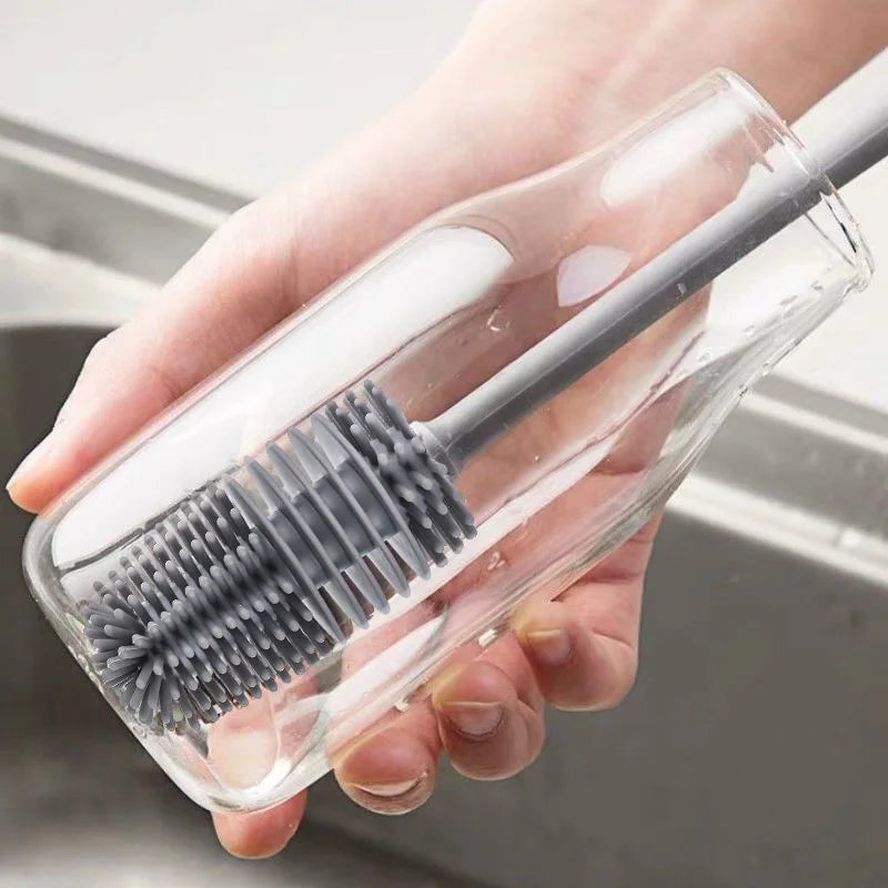 Bezzaki Baby Bottle Brush – 360° Rotating Silicone Cleaning Tool
