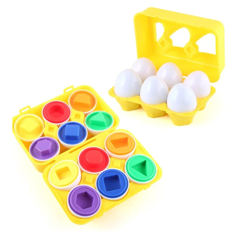 Chickamic Matching Eggs – Montessori Shape Sorter & Educational Easter Set
