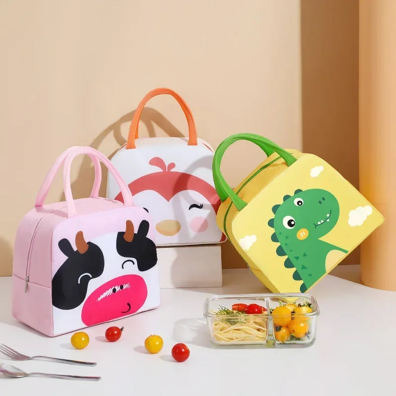 KiddWol Baby Bottle Insulated Bag – Cartoon Thermal Lunch Carrier