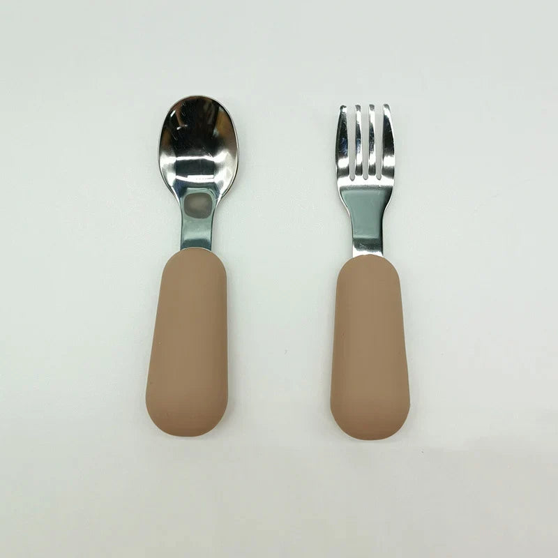 Symilo Baby Feeding Set – Stainless Steel Spoon & Fork